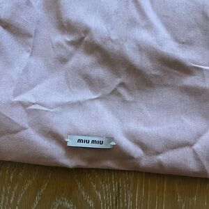 Two authentic Miu Miu dustbag for shoes. Barely Used.